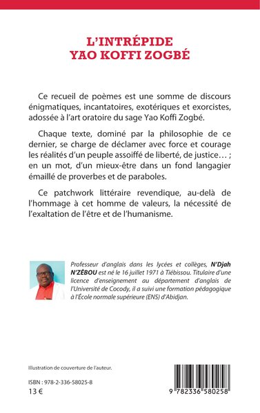 L’intrépide Yao Koffi Zogbé (9782336580258-back-cover)