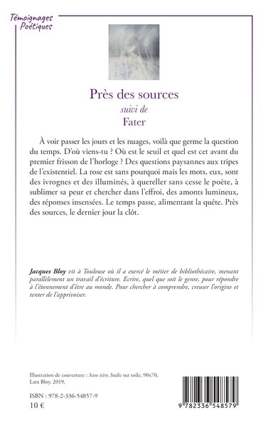 Près des sources, suivi de Fater (9782336548579-back-cover)