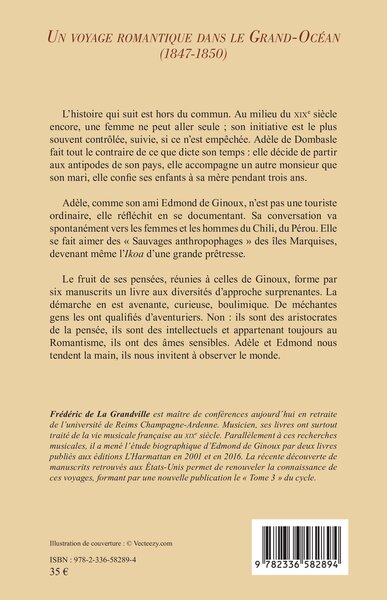 Un voyage romantique dans le Grand-Océan (1847-1850) (9782336582894-back-cover)