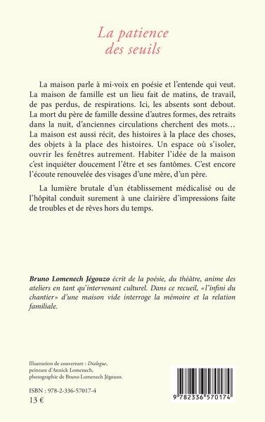 La patience des seuils (9782336570174-back-cover)