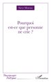 Pourquoi est-ce que personne ne crie ? (9782336586496-front-cover)