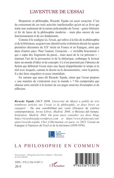 L'aventure de l'essai (9782336513072-back-cover)