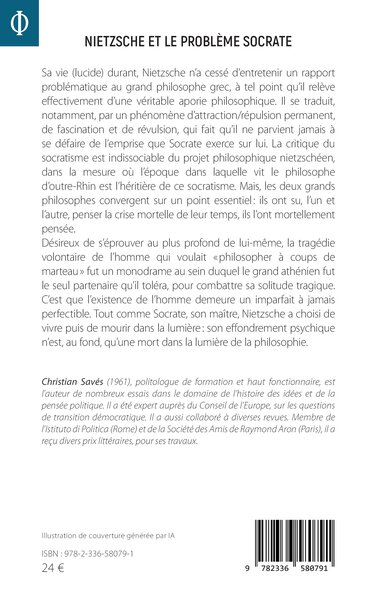 Nietzsche et le problème Socrate, Une aporie philosophique (9782336580791-back-cover)