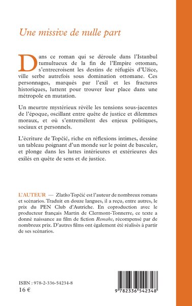 Une missive de nulle part (9782336542348-back-cover)