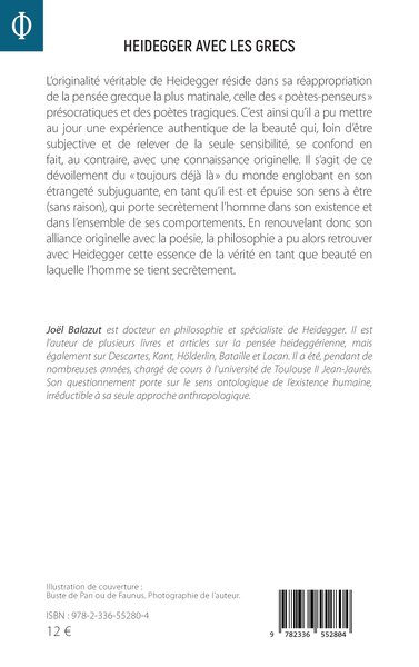 Heidegger avec les Grecs, La beauté comme vérité de l’être (9782336552804-back-cover)