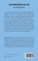 Un parcours de vie, Autobiographie (9782336529752-back-cover)