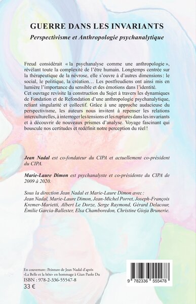 Guerre dans les invariants, Perspectivisme et Anthropologie psychanalytique (9782336555478-back-cover)