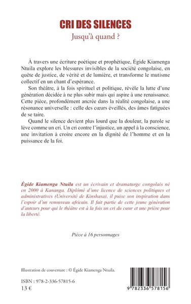 Cri des silences, Jusqu’à quand ? (9782336578156-back-cover)