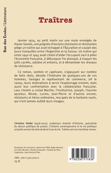 Traîtres (9782336517636-back-cover)