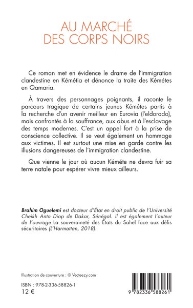 Au marché des corps noirs (9782336588261-back-cover)