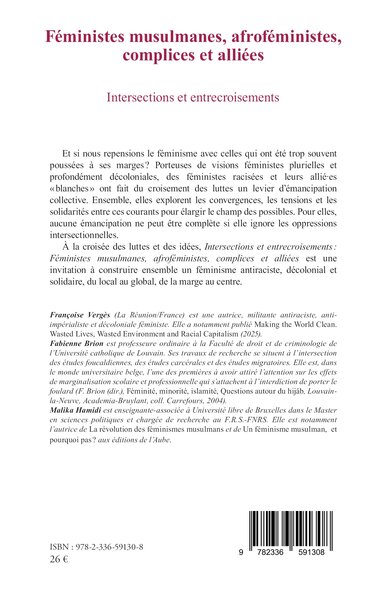 Féministes musulmanes, afroféministes, complices et alliées, Intersections et entrecroisements (9782336591308-back-cover)