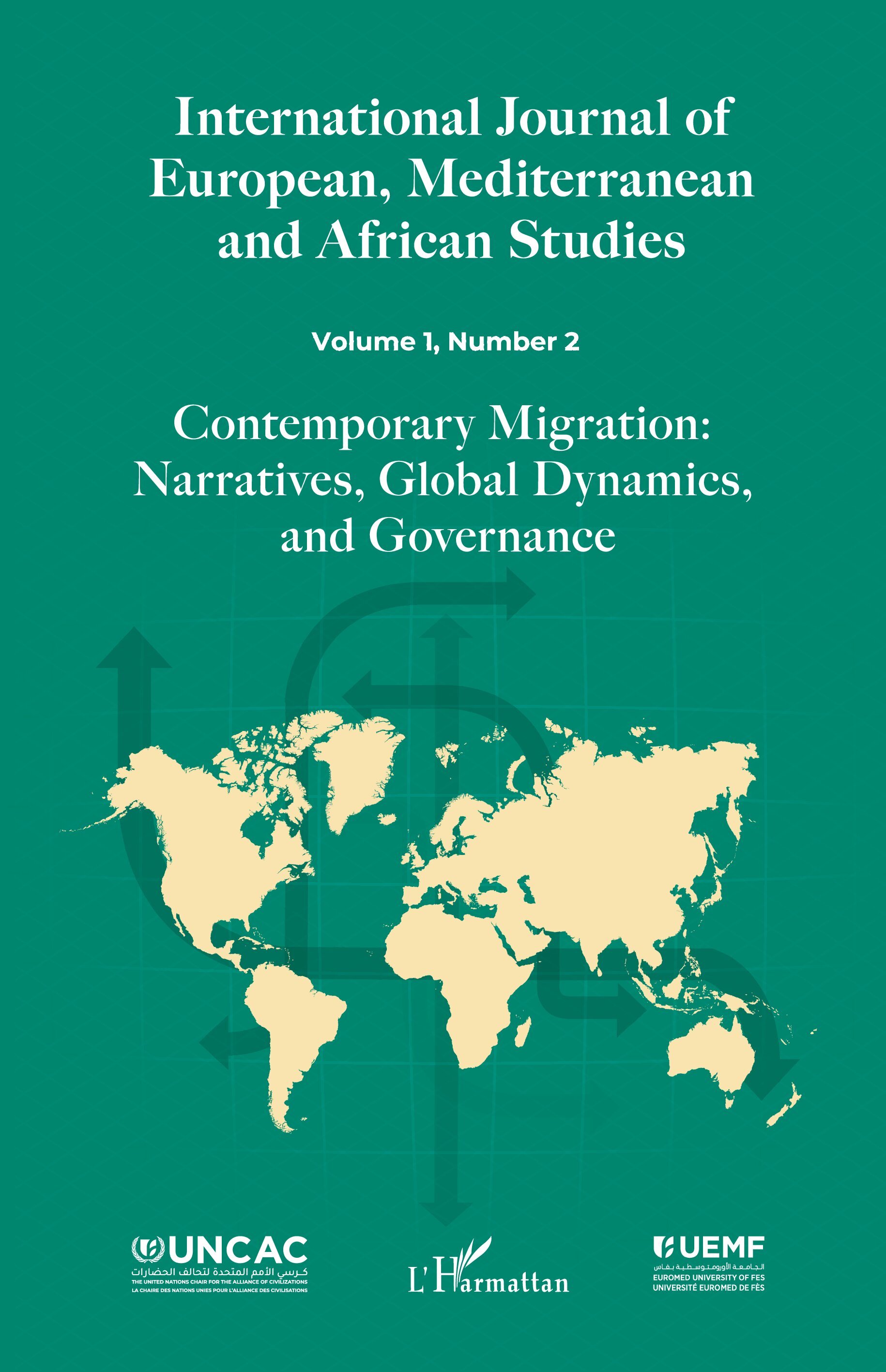 International Journal of European, Mediterranean and African Studies, Volume 1, Number 2 - Contemporary Migration: Narratives, G (9782336579986-front-cover)