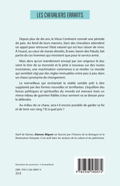 Les chevaliers errants (9782336580074-back-cover)