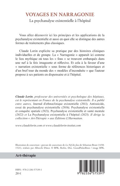 Voyages en Narragonie, La psychanalyse existentielle à l’hôpital (9782336575391-back-cover)