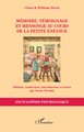 Mémoire, témoignage et mensonge au cours de la petite enfance (9782336552026-front-cover)