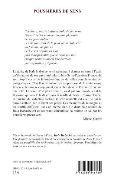 Poussières de sens (9782336546780-back-cover)