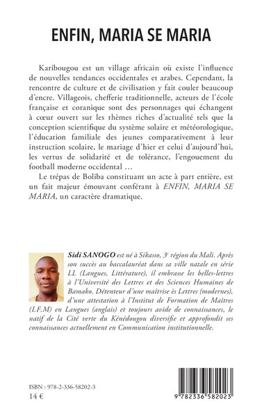Enfin, Maria se maria (9782336582023-back-cover)