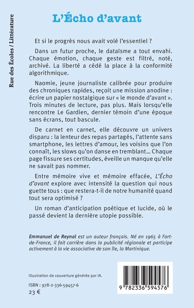 L’Écho d’avant (9782336594576-back-cover)