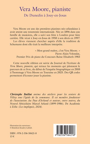 Vera Moore, pianiste, De Dunedin à Jouy-en-Josas Édition augmentée (9782336584218-back-cover)