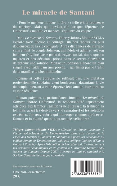 Le miracle de Santani (9782336587752-back-cover)