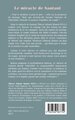 Le miracle de Santani (9782336587752-back-cover)