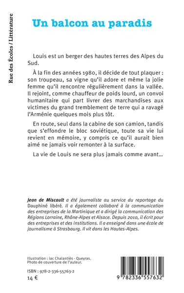 Un balcon au paradis (9782336557632-back-cover)