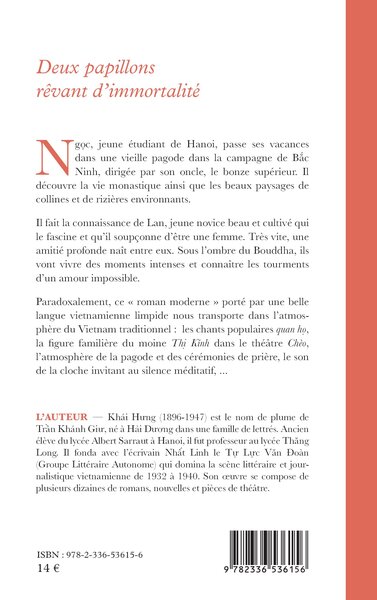 Deux papillons rêvant d’immortalité (9782336536156-back-cover)