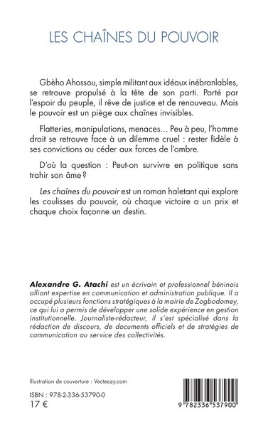 Les chaînes du pouvoir (9782336537900-back-cover)