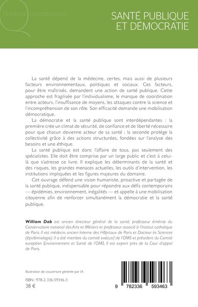 Santé publique et démocratie (9782336593463-back-cover)