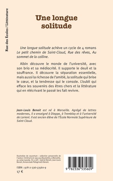 Une longue solitude (9782336535609-back-cover)