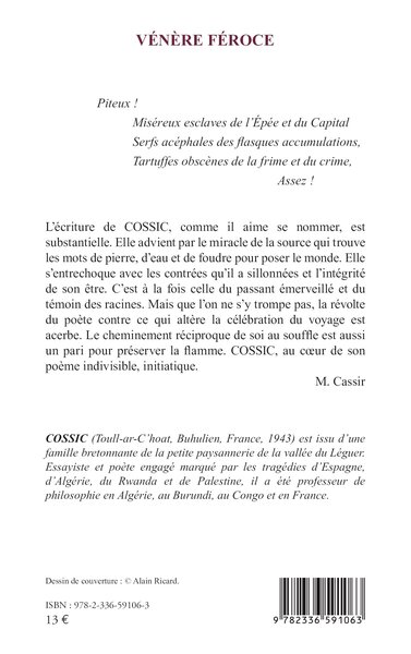 Vénère Féroce (9782336591063-back-cover)
