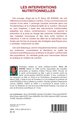 Les interventions nutritionnelles (9782336521534-back-cover)