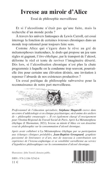 Ivresse au miroir d’Alice, Essai de philosophie merveilleuse (9782336525426-back-cover)