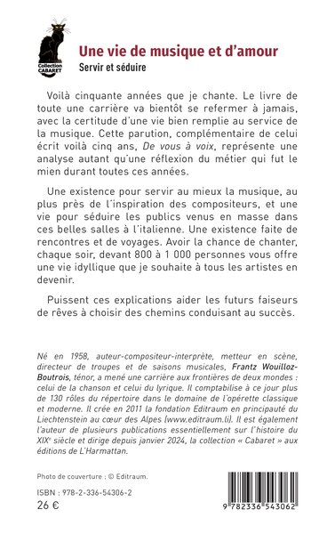 Une vie de musique et d’amour, Servir et séduire (9782336543062-back-cover)