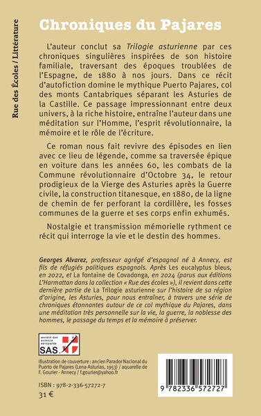 Chroniques du Pajares (9782336572727-back-cover)