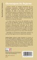 Chroniques du Pajares (9782336572727-back-cover)