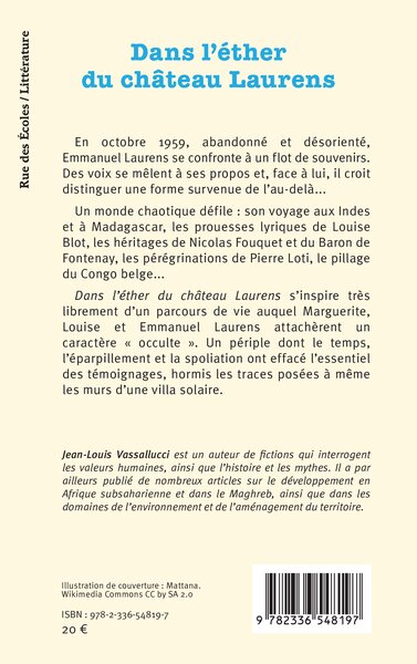Dans l’éther du château Laurens (9782336548197-back-cover)