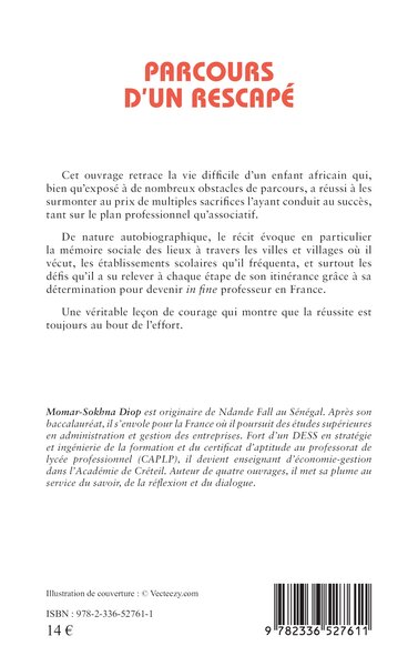 Parcours d'un rescapé (9782336527611-back-cover)