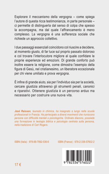 Superare la vergogna (9782336576022-back-cover)