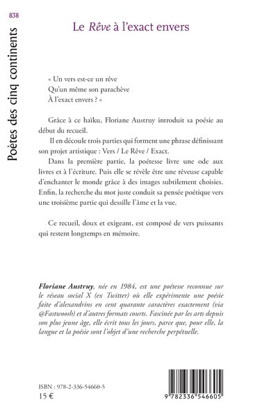 Le Rêve à l’exact envers (9782336546605-back-cover)
