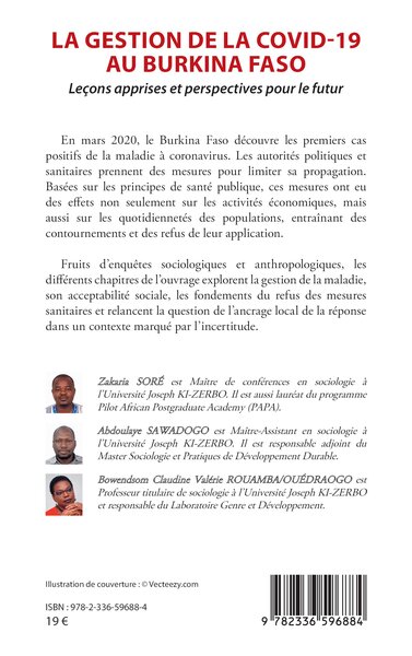 La gestion de la Covid-19 au Burkina Faso, Leçons apprises et perspectives pour le futur (9782336596884-back-cover)