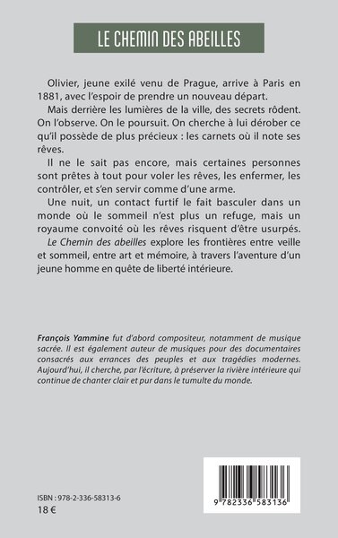 Le chemin des abeilles (9782336583136-back-cover)
