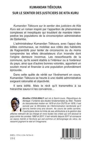 Kumandan Tiékoura sur le sentier des justiciers de Kita Kuru (9782336567648-back-cover)