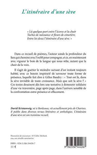 L’itinéraire d’une sève (9782336544267-back-cover)