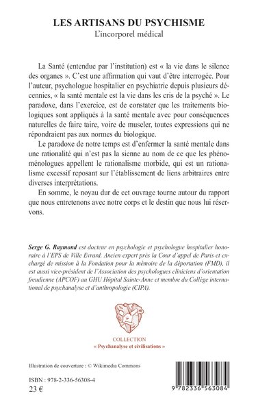 Les artisans du psychisme, L’incorporel médical (9782336563084-back-cover)