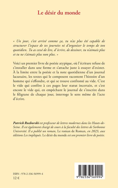 Le désir du monde (9782336569994-back-cover)