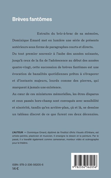 Brèves fantômes, (Présents antérieurs) (9782336562056-back-cover)