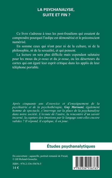 La psychanalyse,  suite et fin ? (9782336556765-back-cover)