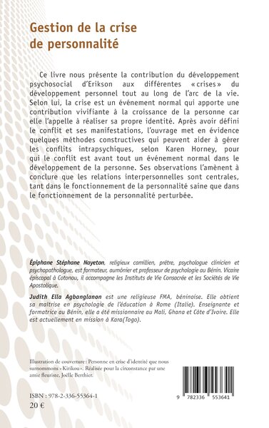 Gestion de la crise  de personnalité (9782336553641-back-cover)