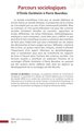 Parcours sociologiques, D'Emile Durkheim à Pierre Bourdieu (9782336505749-back-cover)